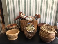 Lot of Baskets, Animals, etc...