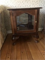 Nice Cherry Queen Anne Collectors Cabinet