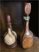 Leather covered decanter