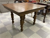 Square Oak Table -Refinished