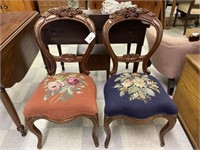 Pair of Victorian Walnut Chairs