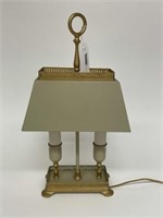 Table Lamp - Gold & Beige