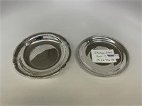 2 Sterling Silver  Plates - 19.22 Troy Oz.