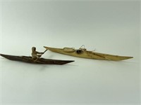 2 Inuit Model Kayaks