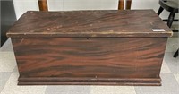 Country Painted Dovetailed Blanket Box
