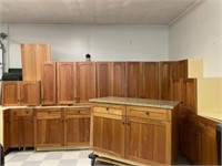 Cherry Kitchen Cabinets w/ Granite Countertop
