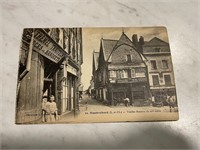 Vintage 1900s French France Postcard Village