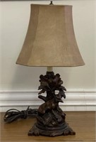Fox Black Forest Style Contemporary Table Lamp