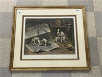 Framed Print of Puppies by John Hayes