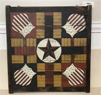 Patriotic Wooden Game Board - Reproduction