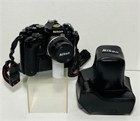 Nikon FE2 Camera, MD-12 Winder,  Nikon 50mm Lens