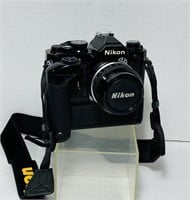 Nikon FM2 Camera, Nikkor 50mm Lens, MD-12 Winder