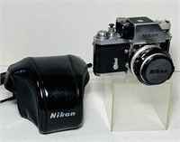 Nikon F Camera, Nikkor-S 50mm Lens, Nikon Case