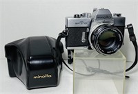 Minolta SRT 101CLC Camera, 58mm Lens, Case