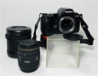 Sigma SA-300 Camera, 50mm Lens w/case