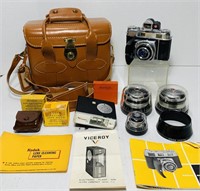Kodak Retina 3C Camera, 3 Lenses, Viceroy Flash