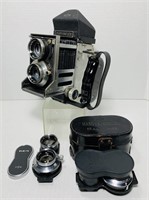 Mamiyaflex Camera, extra 65mm Lens and 80mm Lens
