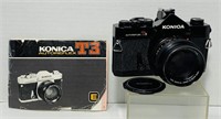 Konica Autoreflex T3 Camera, 50mm Lens, Manual