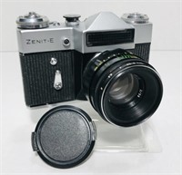 Zenit-E. 35mm Black and chrome. 44-58mm lens.