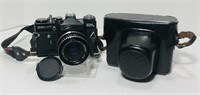 Zenit EM. 35mm. Black. Strap and case included.