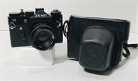 Zenit 11. 35mm. Black. 50mm Vivitar lens
