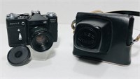 Zenit-E. 35mm. Black Moshva 80. Case