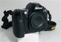 Nikon D100 6.1mp digital SLR. No lens. Strap,