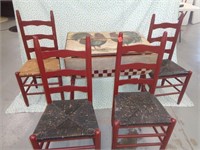 Primitive Table and 4 Chairs