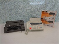 Brother Fax Machine and Sterling TypeWriter