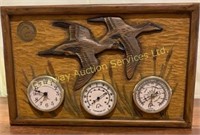 Ducks Unlimited Wooden Wall Art has Clock,