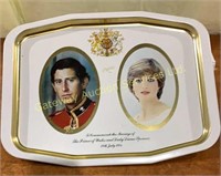 Metal Serving Tray 
“To Commemorate the Marriage