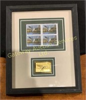 Ducks Unlimited Framed Stamp Collection 4 - $5.00