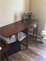 Blue Grass Sewing Machine w/Cabinet