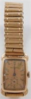 14k Solid Gold Bulova 17-Jewel Watch - Works
