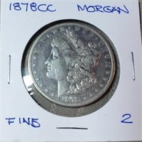 1878CC Morgan Dollar F