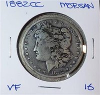 1882 CC  Morgan Dollar VF