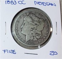 1883CC  Morgan Dollar F