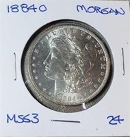1884P  Morgan Dollar MS63