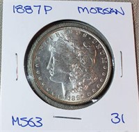 1887P  Morgan Dollar MS63