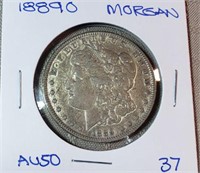 1889O  Morgan Dollar AU50