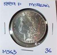1889P  Morgan Dollar MS63