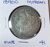 1890O  Morgan Dollar F