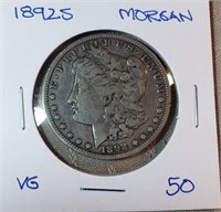1892S  Morgan Dollar VG