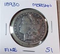 1893O  Morgan Dollar F