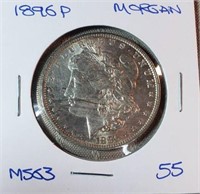 1896P  Morgan Dollar MS63