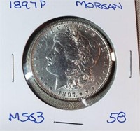 1897P  Morgan Dollar MS63