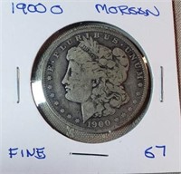 1900O  Morgan Dollar F