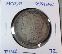 1902P  Morgan Dollar F