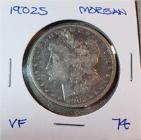 1902S  Morgan Dollar VF