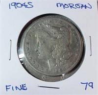 1904S  Morgan Dollar F